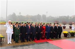 Lãnh đạo Đảng, Nhà nước vào Lăng viếng Chủ tịch Hồ Chí Minh